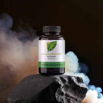 photo de boite de capsules de mucuna pruriens pour la dopamine qui est un preworkout